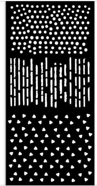 Stamperia Create Happiness Dewdrops Thick Stencil 12x25cm Patterns