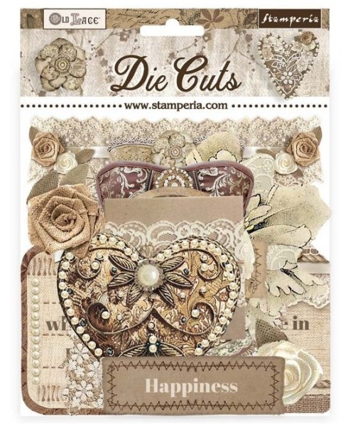 Stamperia Old Lace Die Cuts Assorted (46 pcs) (DFLDC107)