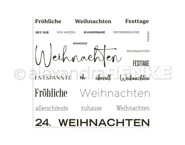 alexandraRENKE Clear Stamps 'allerschönste Weihnachten'