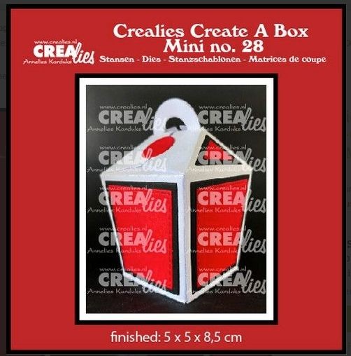 Crealies Create A Box Geschlossene Take-Out-Box mit Mini-Griff 5x5x8,5cm