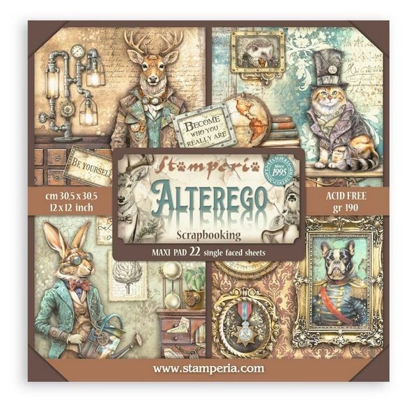 Stamperia Alterego 12x12 Inch Paper Pack Maxi (Single Face) (SBBXLB18)