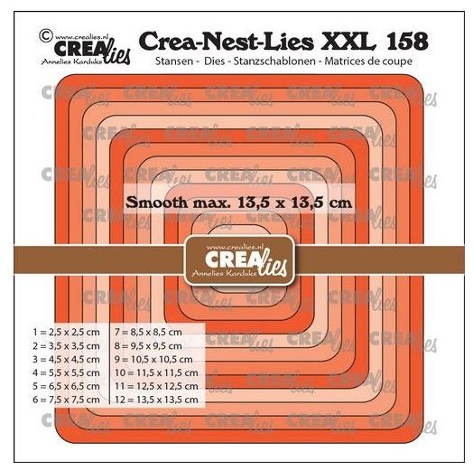 Crealies Crea-Nest-Lies XXL Quadrate abgerundet