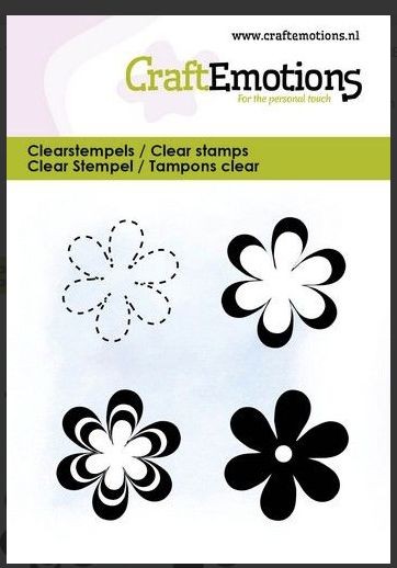 CraftEmotions clearstamps 6x7cm - Verschiedene Blumen 3