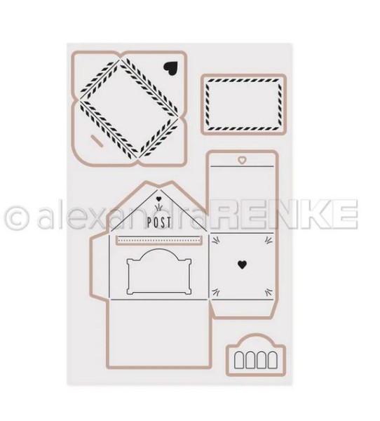 AlexandraRENKE Cut & Emboss Folder 'Briefkastenbox mit Umschlag'