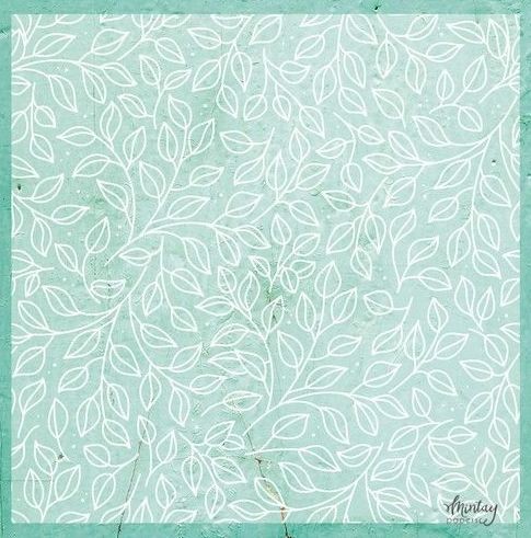 Mintay 12 x 12 Decorative Vellum - Leaves 1 Bogen