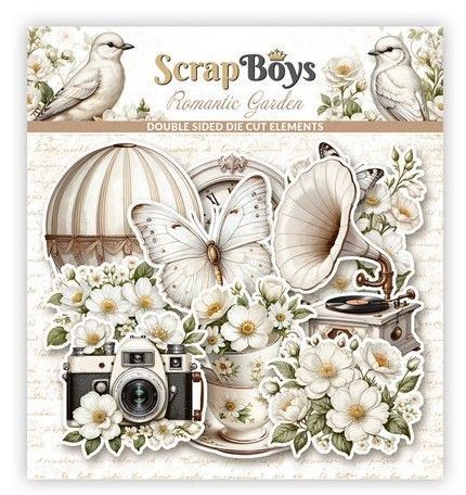 ScrapBoys Romantic Garden Die cut elements SB-ROGA-12 250gr 41 pcs