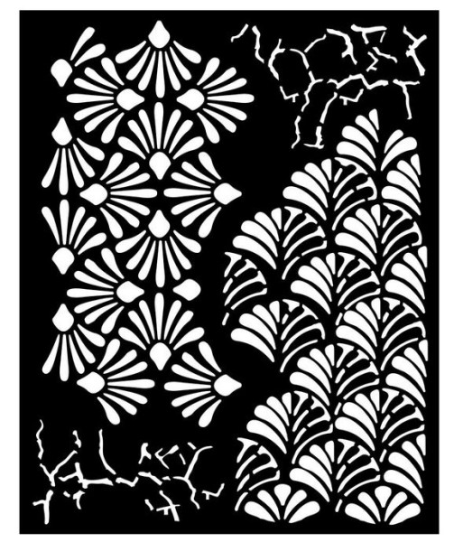 Stamperia Alterego Thick Stencil 20x25cm Mixed Patterns (KSTD172)