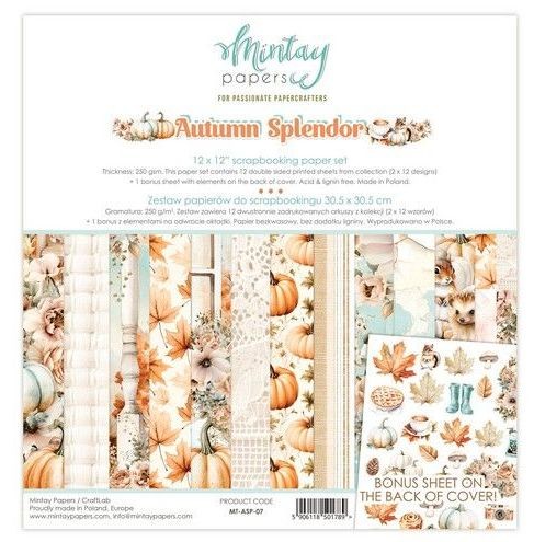 Mintay 12 x 12 Paper Set - Autumn Splendor MT-ASP-07