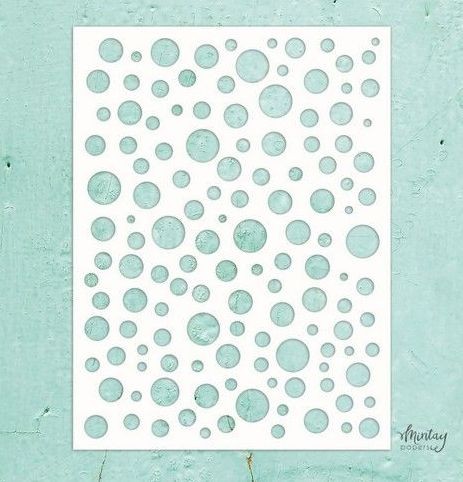 Mintay Kreativa - 6 x 8 Stencil - Bubbles MTK-STEN-37