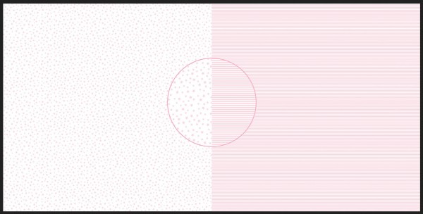 Dini Design - Scrapbook Papier - ca. 30x30cm - zuckerrosa Sterne /Streifen