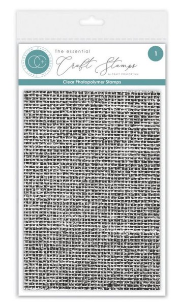 CraftConsortium Clear Stamps Hessian Texture (CCESTMP004)