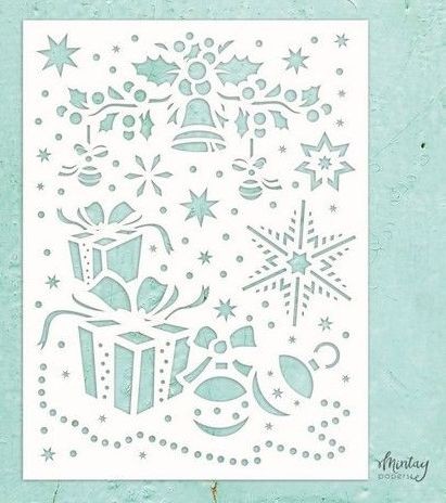 Mintay Kreativa - 6 x 8 Stencil - Christmas Mix MTK-STEN-38