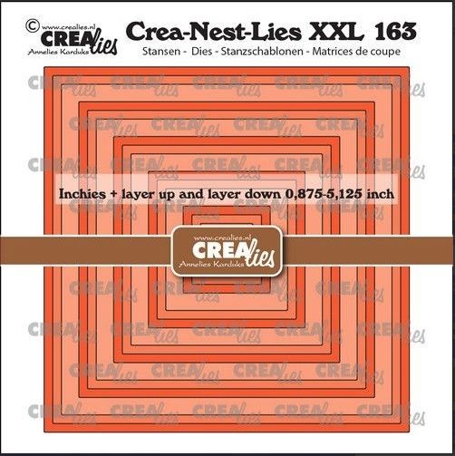 Crealies Crea-Nest-Lies XXL Inchies quadratisch max. 5,125 x 5,125 inch