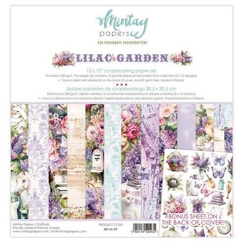 Mintay 12 x 12 Paper Set - Lilac Garden