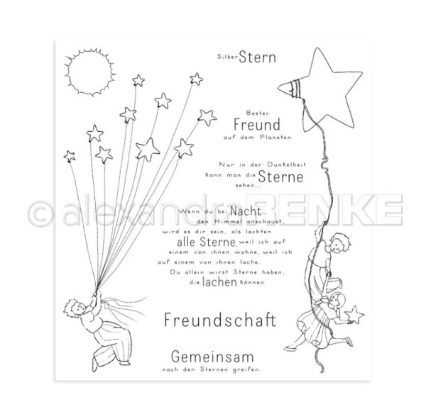 alexandraRENKE Clear Stamps 'Freundschaft'