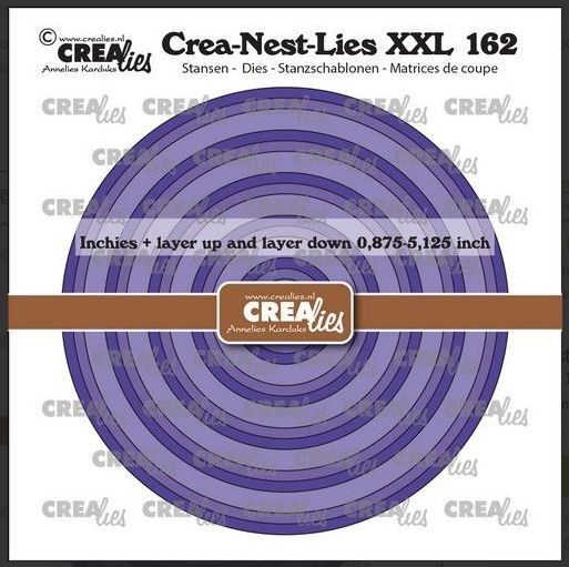 Crealies Crea-Nest-Lies XXL Inchies Kreis max. 5,125 x 5,125 inch